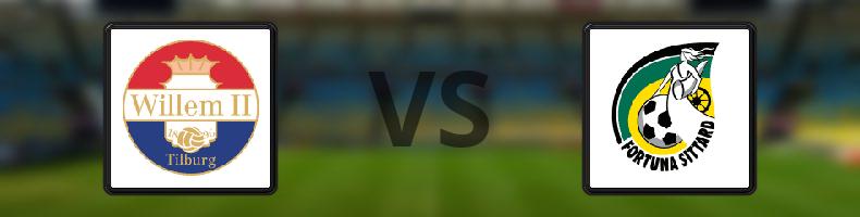 Willem II - Fortuna Sittard odds, speltips, resultat i Eredivisie