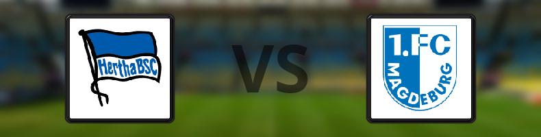 Hertha Berlin - 1. FC Magdeburg odds, speltips, resultat i 2. Bundesliga