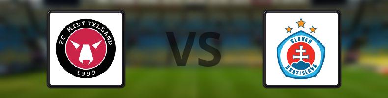 Midtjylland - Slovan Bratislava odds, speltips, resultat i Champions League