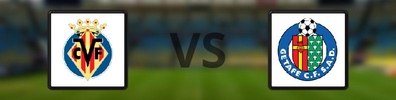 Villarreal - Getafe odds, speltips, resultat i La Liga