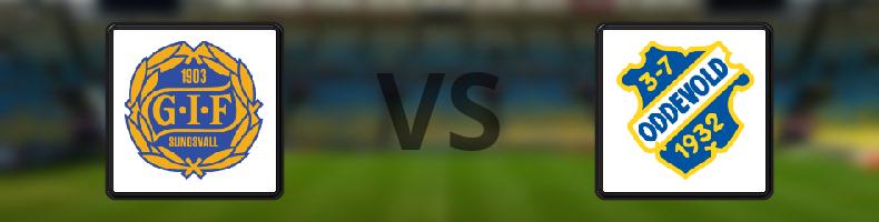 GIF Sundsvall - IK Oddevold odds, speltips, resultat i Superettan