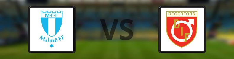 Malmö FF - Degerfors IF odds, speltips, resultat i Allsvenskan