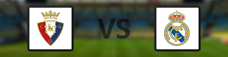 Osasuna - Real Madrid odds, speltips, resultat i La Liga