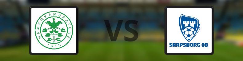 Hamarkameratene - Sarpsborg 08 odds, speltips, resultat i Eliteserien