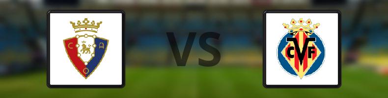 Osasuna - Villarreal odds, speltips, resultat i La Liga