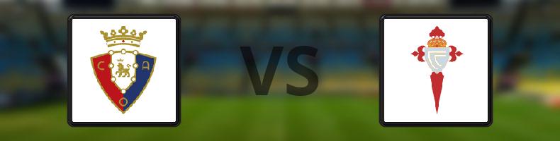 Osasuna - Celta Vigo odds, speltips, resultat i La Liga