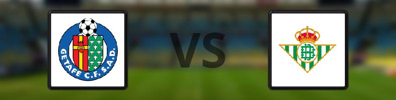 Getafe - Real Betis odds, speltips, resultat i La Liga