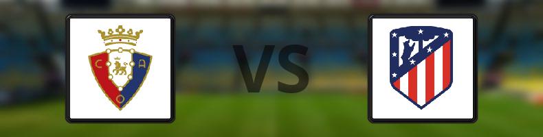 Osasuna - Atlético Madrid odds, speltips, resultat i La Liga