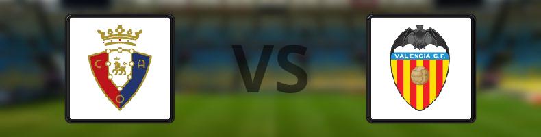 Osasuna - Valencia odds, speltips, resultat i La Liga