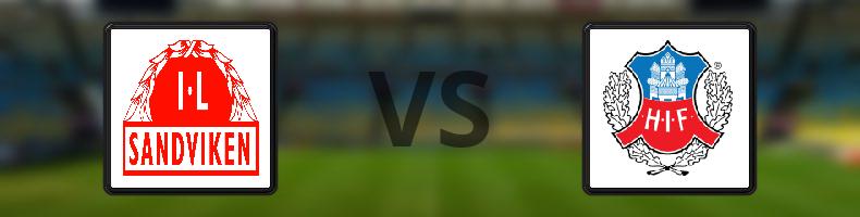 Sandvikens IF - Helsingborgs IF odds, speltips, resultat i Superettan