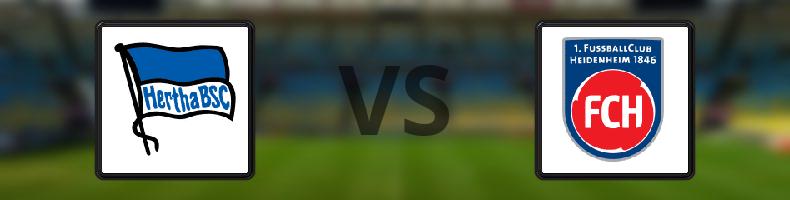 Hertha Berlin - FC Heidenheim odds, speltips, resultat i Tyska cupen