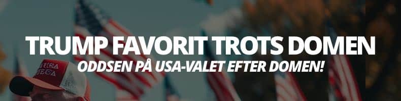 USA-valet 2024: Oddsen på Trump efter domen