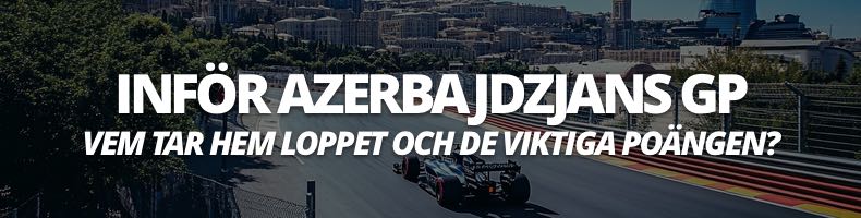 Inför Azerbajdzjans GP 2024 - odds, datum, speltips