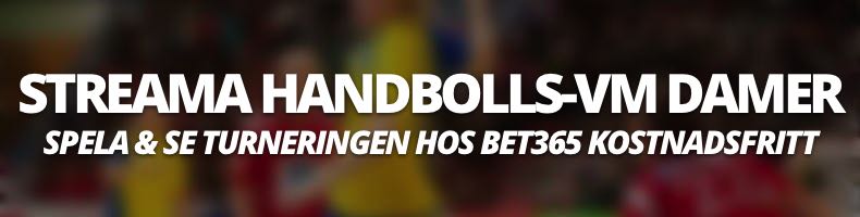 Handbolls-EM damer live stream hos bet365