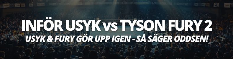 Oleksandr Usyk vs Tyson Fury 2 - odds, speltips, stream, svensk tid, datum