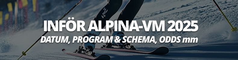 Alpina-VM 2025: Program, odds och tv-tider