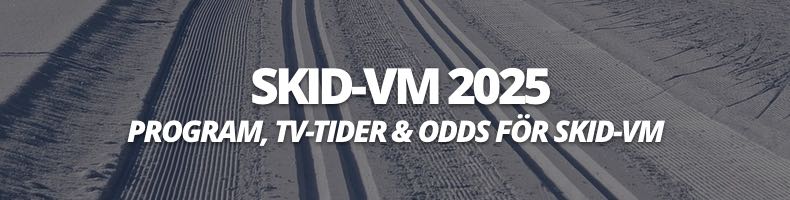 Skid-VM 2025: Program och tv-tider