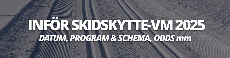 Inför Skidskytte-VM 202 5 - program, tv-tider, odds